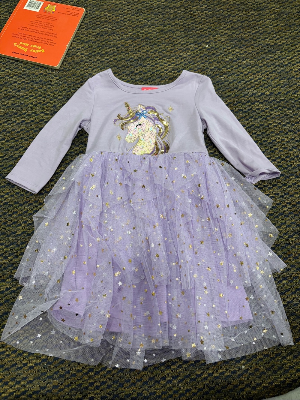 Zunie Lilac Unicorn Tutu Dress for Kids